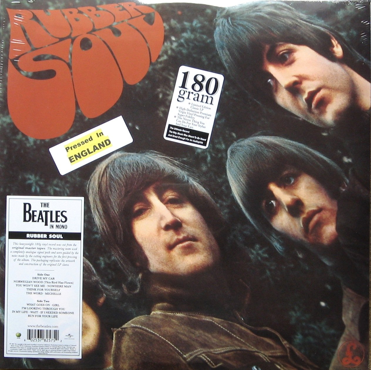 The Beatles Rubber Soul モノラル LP 1267 Amazon.com: The Beatles: Rubber Soul in Mono (180g) Vinyl LP : The